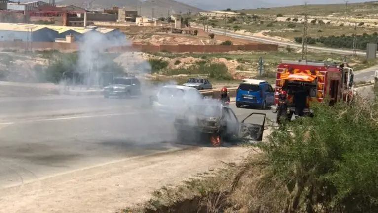انفجار قنينة غاز داخل سيارة زايو
