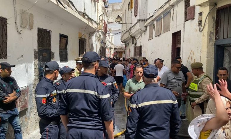 حريق مهول بالمدينة القديمة في الدار البيضاء بسبب قنينة غاز (صور+فيديو)