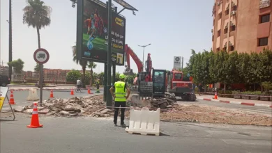 مراكش تطلق أشغال إعادة تهيئة شارع علال الفاسي 