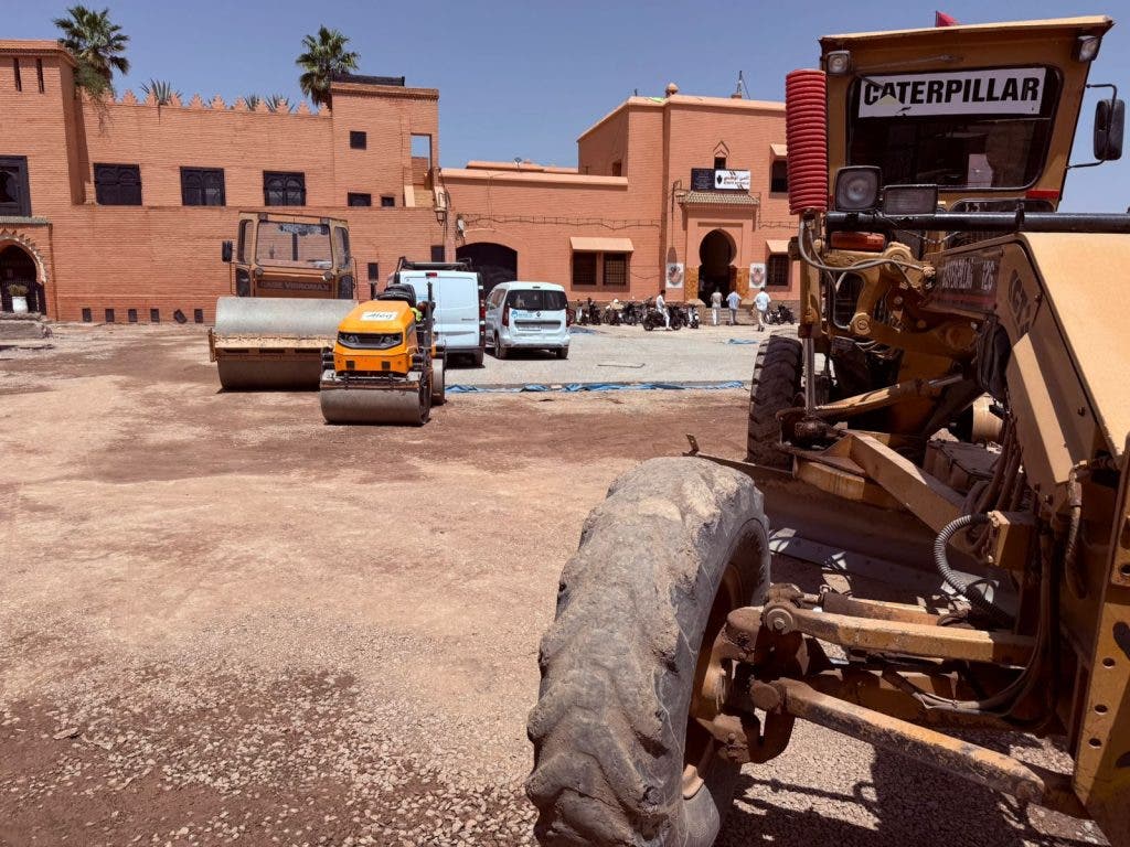 وثيرة أشغال ساحة جامع الفنا بمراكش تسير بسرعة السلحفاة!؟ صور