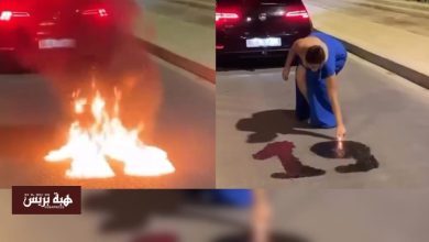 الضسارة.. فتاة تشعل النار في الشارع العام احتفالا بعيد ميلادها في عز أزمة الحرائق!
